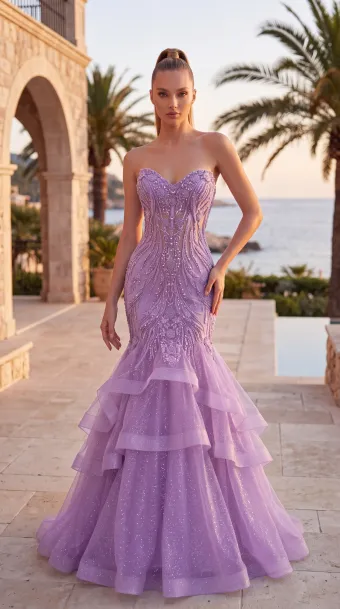 Jasz Couture Style #8076 $2 Lilac frontface vertical thumbnail