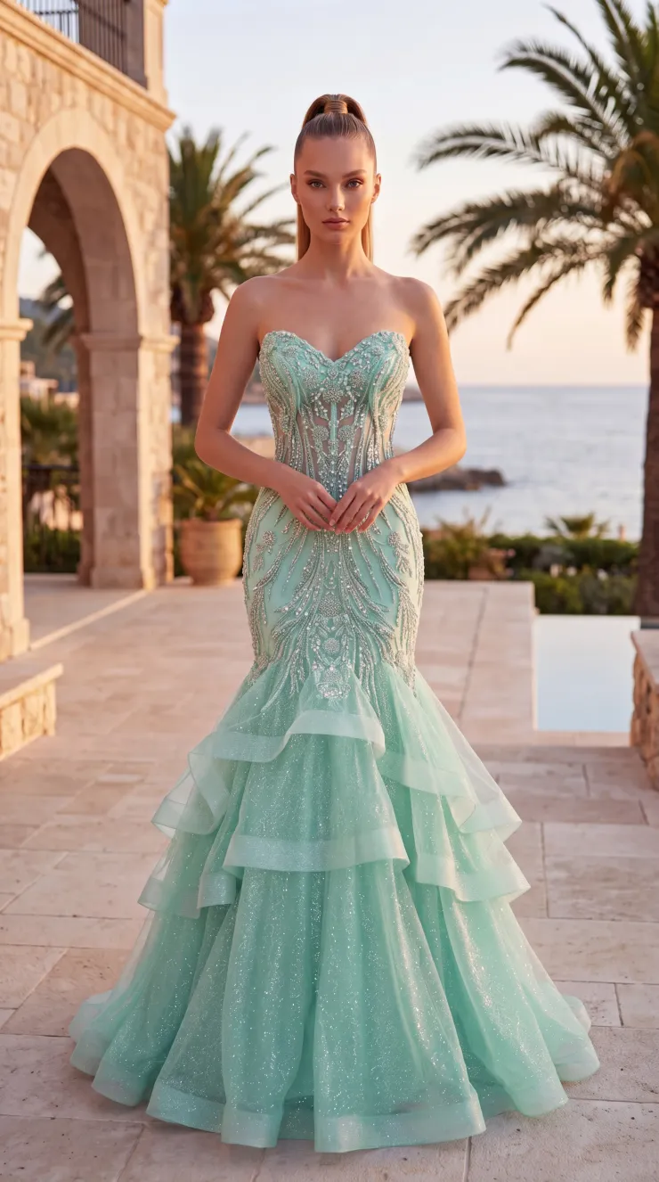 Jasz Couture Style #8076 #1 Mint frontface vertical picture