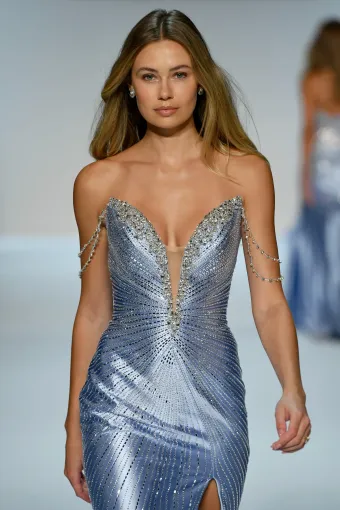 Sherri Hill 58213 $1 Periwinkle vertical thumbnail