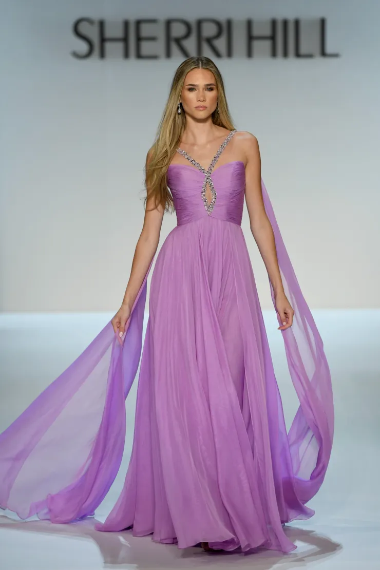 Sherri Hill 58315 #0 default Violet frontface vertical picture