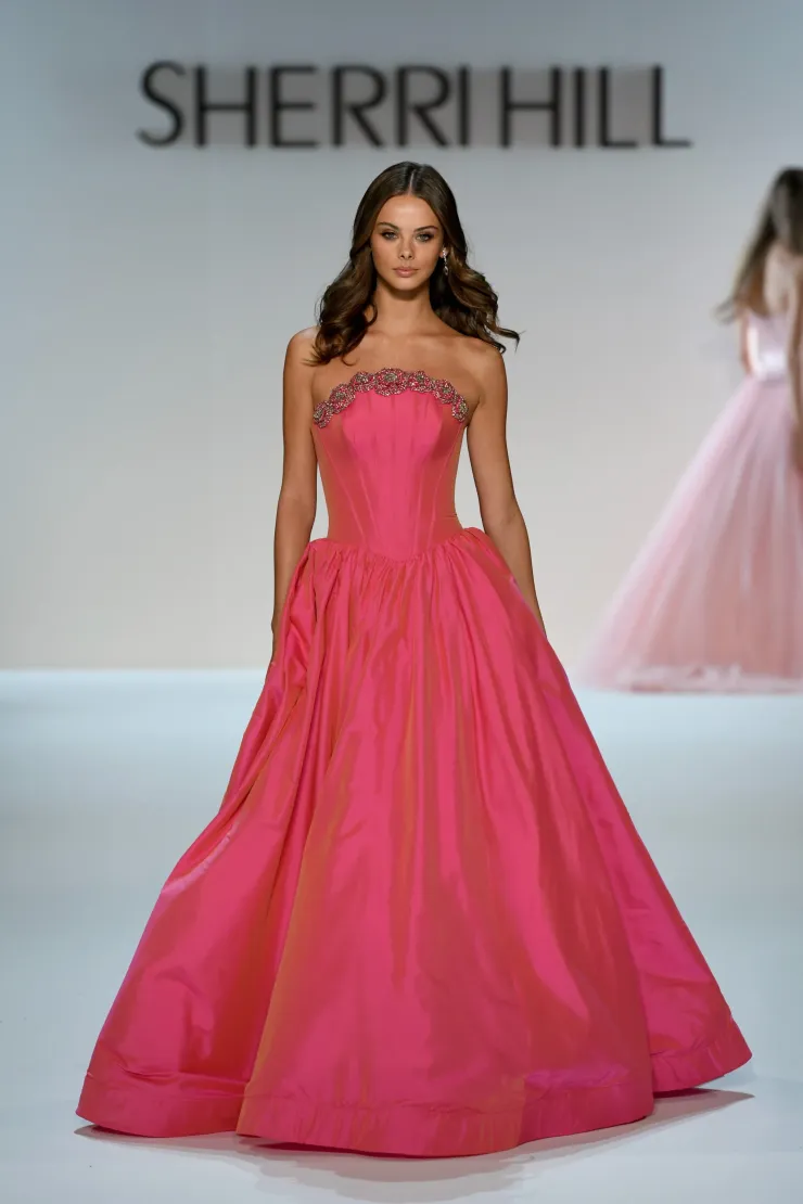 Sherri Hill 67229 #0 default Coral frontface vertical picture