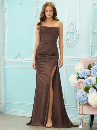 Colors Dress Style #2968 #1 Brown frontface vertical thumbnail