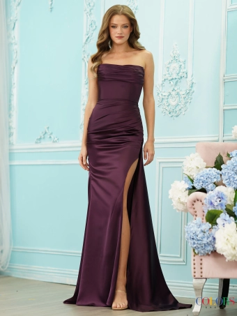 Colors Dress Style #2968 #19 Eggplant frontface vertical thumbnail