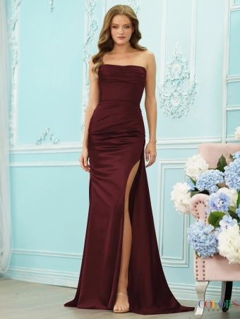 Colors Dress Style #2968 #13 Wine frontface vertical thumbnail