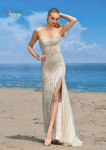 Colors Dress 3568 #1 Light Gold frontface vertical thumbnail