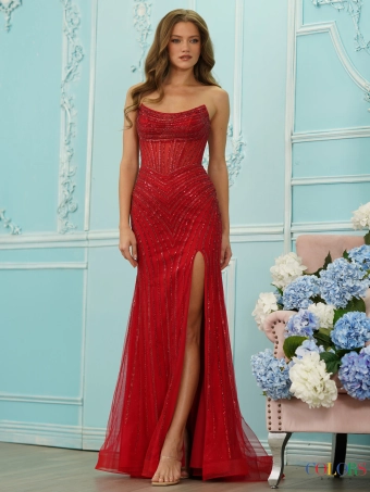 Colors Dress 3568 #10 Red frontface vertical thumbnail
