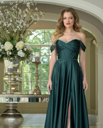 Colors Dress Style #3606 #10 Deep Green frontface vertical cropped thumbnail