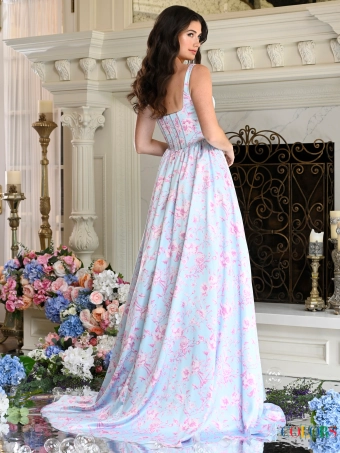 Colors Dress 3996 #1 default Blue Pink backface vertical thumbnail