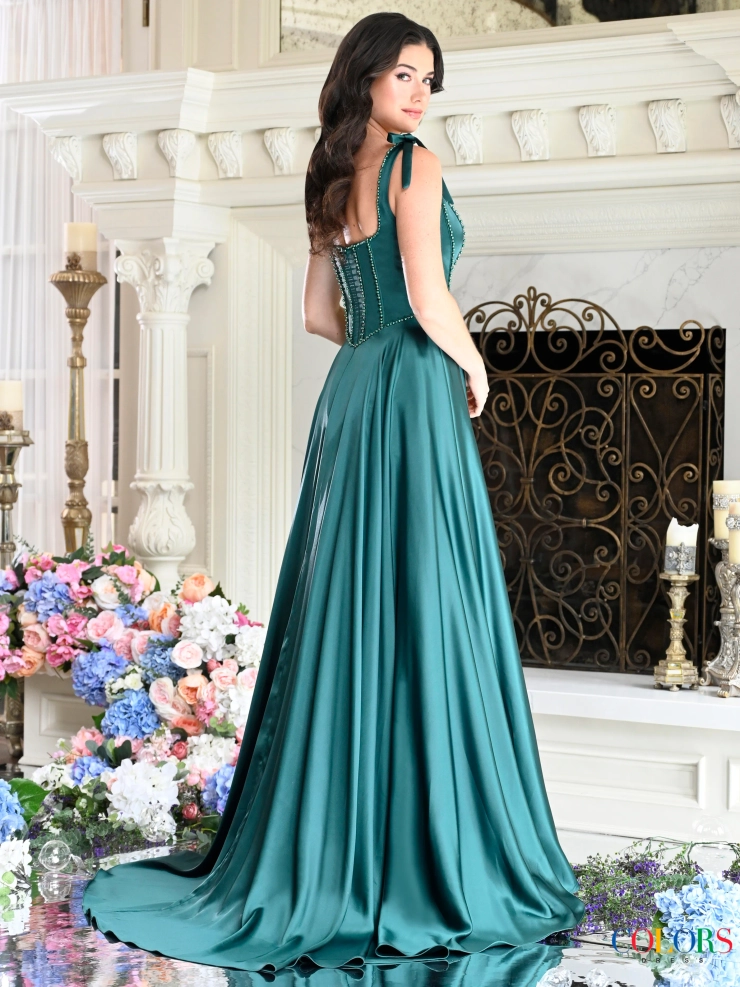 Colors Dress Style #4006 #3 default Deep Green backface vertical picture
