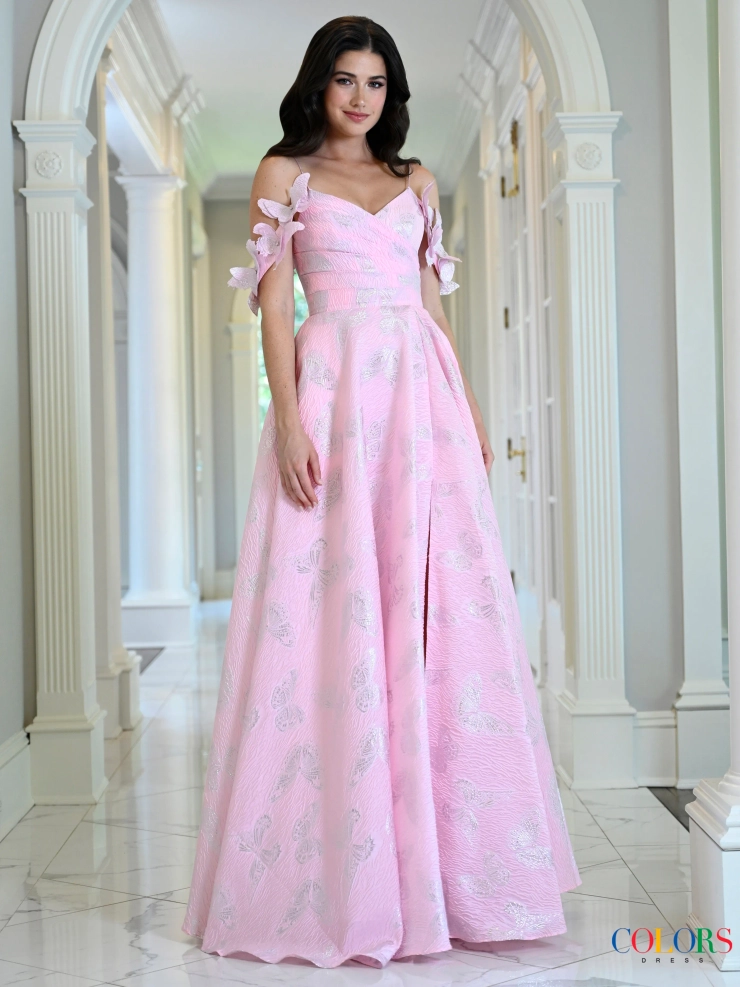 Colors Dress Style #4010 #0 default Pink frontface vertical picture
