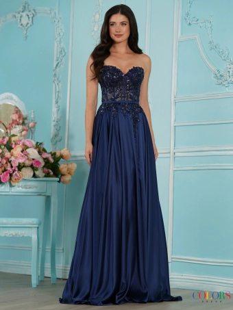 Colors Dress 4025 #2 Navy frontface vertical thumbnail