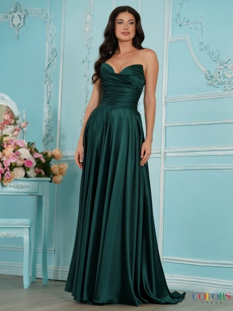 Colors Dress 4026 #2 Deep Green frontface vertical thumbnail