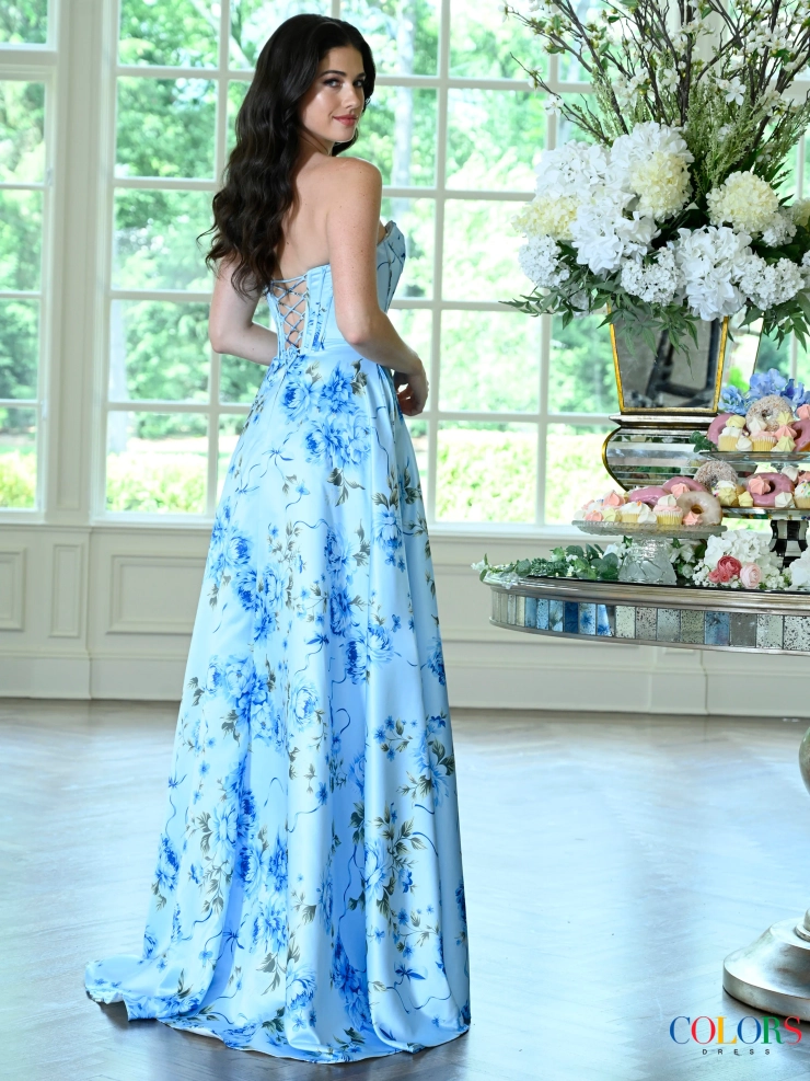Colors Dress Style #4031 #3 default Blue backface vertical picture