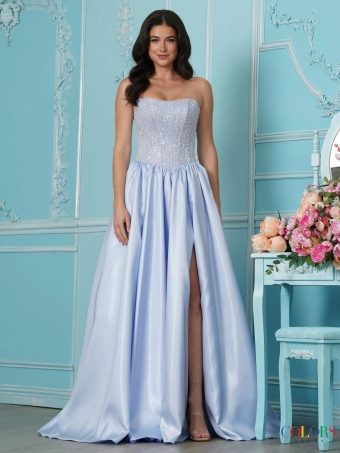 Colors Dress 4034 #1 Blue frontface vertical thumbnail