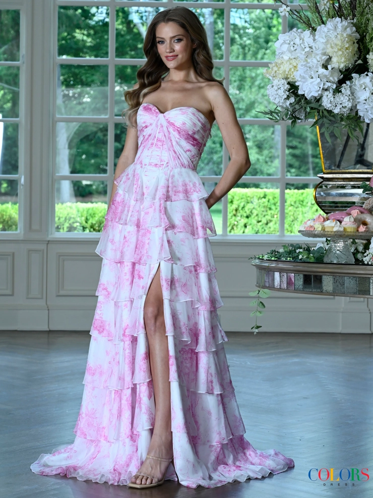 Colors Dress Style #4038 #0 default Pink frontface vertical picture