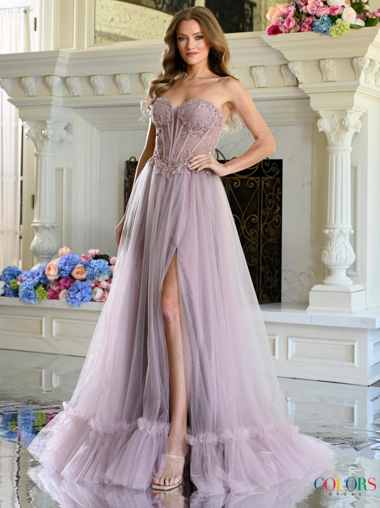 Colors Dress Style #4041 #0 default Dusty Rose frontface vertical picture