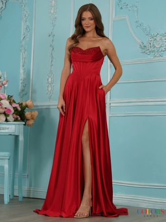 Colors Dress 4057 #1 Red frontface vertical thumbnail