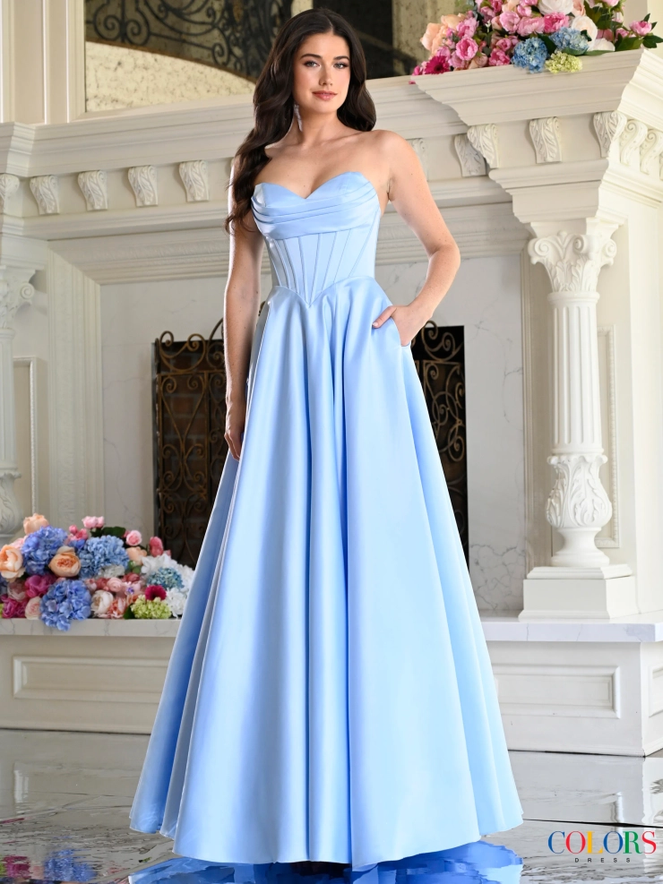 Colors Dress Style #4063 #0 default Blue frontface vertical picture