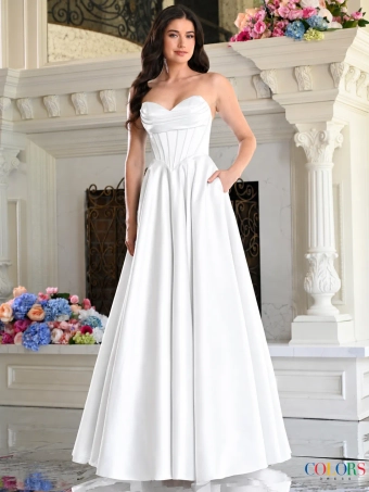Colors Dress 4063 #2 White frontface vertical thumbnail