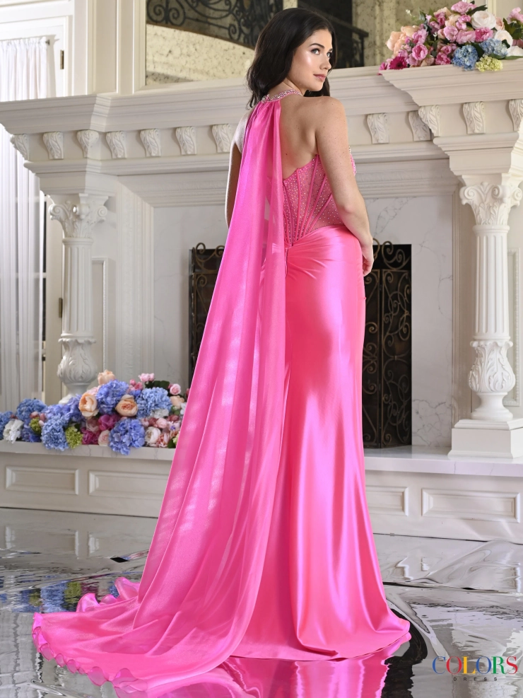 Colors Dress Style #4067 #3 default Hot Pink backface vertical picture