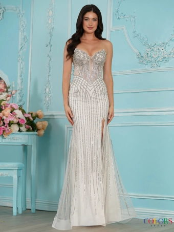 Colors Dress 4090 #1 Off White frontface vertical thumbnail