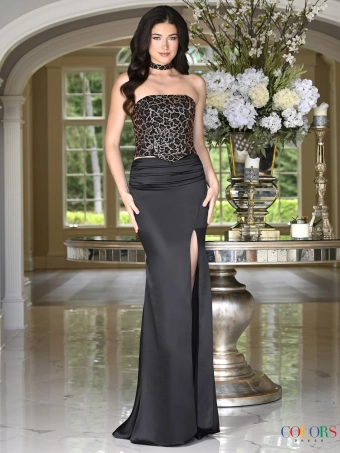 Colors Dress 4101 #0 default Black frontface vertical thumbnail
