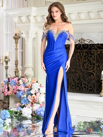 Colors Dress 4104 #1 Royal frontface vertical thumbnail