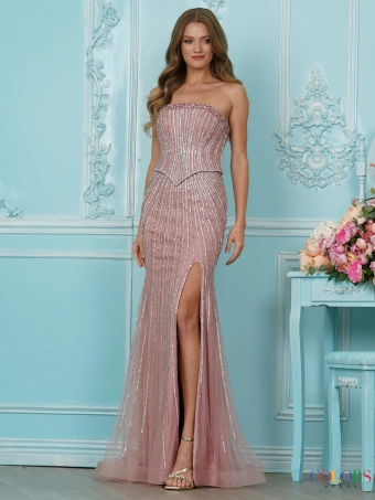 Colors Dress 4107 #1 Dusty Rose frontface vertical thumbnail