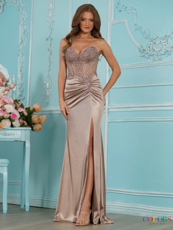 Colors Dress 4135 #3 Taupe frontface vertical thumbnail
