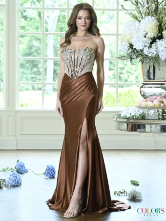 Colors Dress 4142 #0 default Brown frontface vertical thumbnail