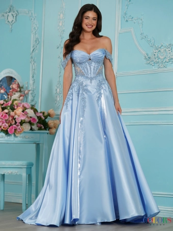 Colors Dress 4150 #1 Blue frontface vertical thumbnail