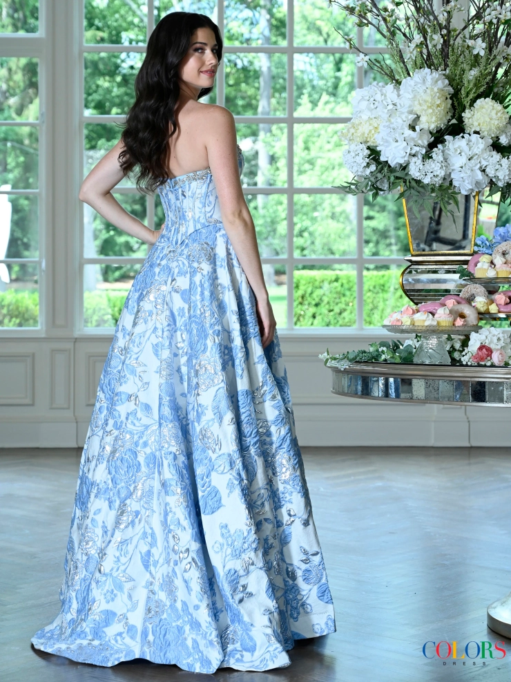 Colors Dress Style #4153 #3 default Blue backface vertical picture