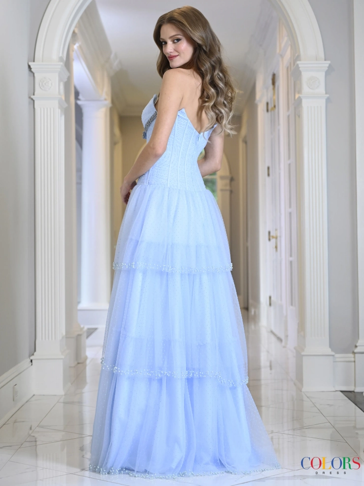 Colors Dress Style #4175 #3 default Blue backface vertical picture