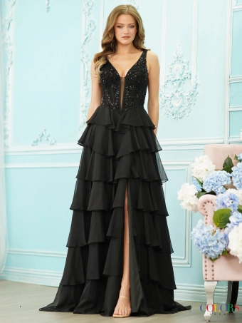 Colors Dress 4177 #0 default Black frontface vertical thumbnail