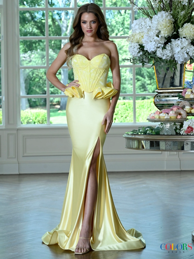 Colors Dress Style #4181 #0 default Yellow frontface vertical picture