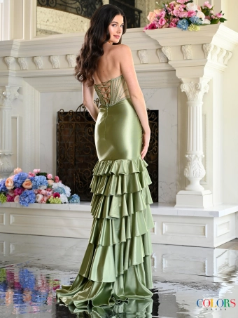 Colors Dress 4185 #2 default Sage backface vertical thumbnail