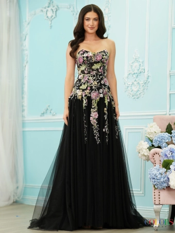 Colors Dress 4199 #0 default Black frontface vertical thumbnail