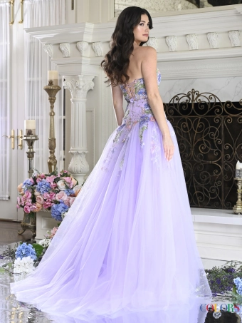 Colors Dress 4199 #3 default Lavender backface vertical thumbnail