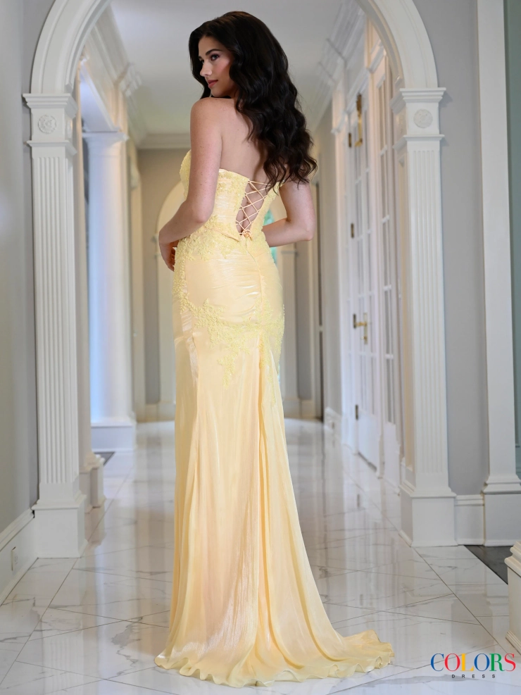 Colors Dress Style #4213 #4 default Yellow backface vertical picture
