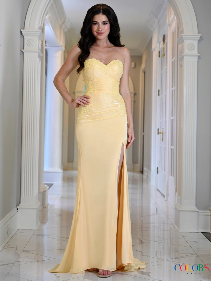 Colors Dress Style #4213 #0 default Yellow frontface vertical picture
