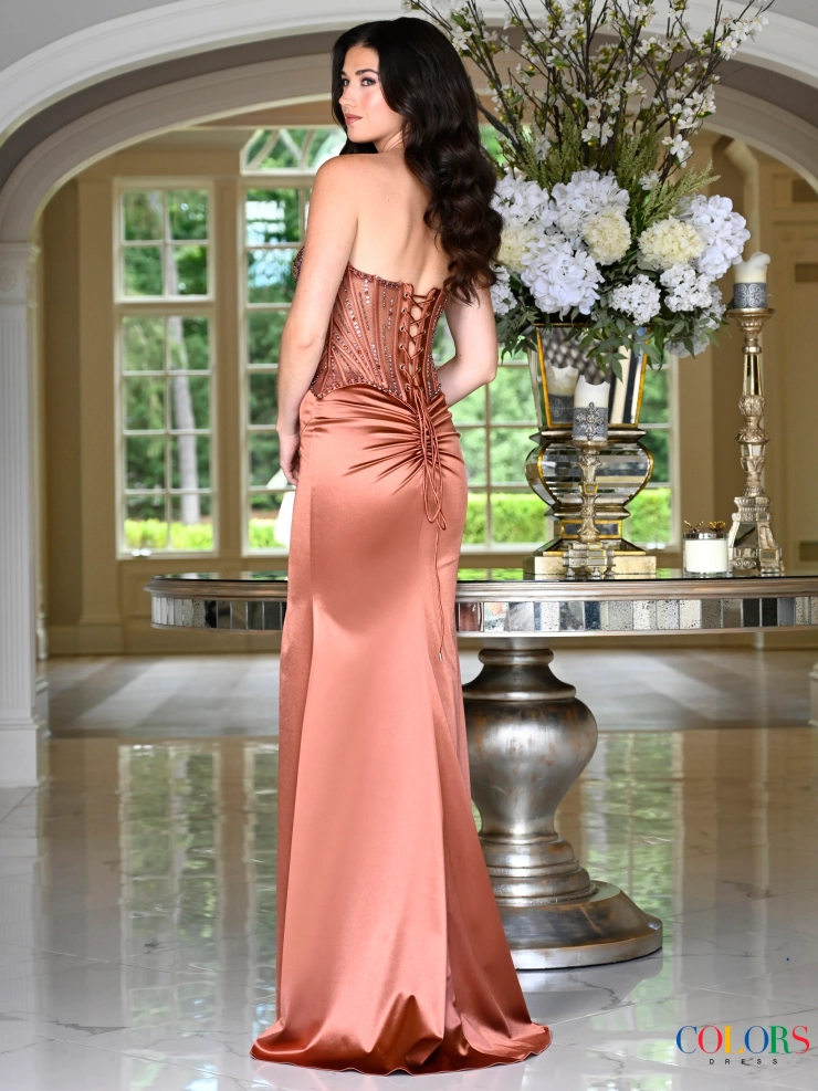 Colors Dress Style #4235 #1 default Brown backface vertical picture