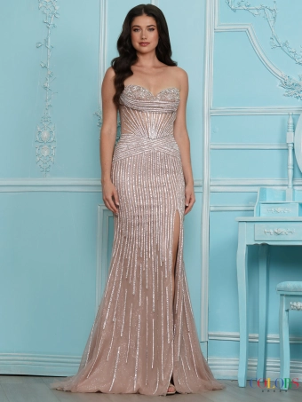 Colors Dress 4241 #0 default Taupe frontface vertical thumbnail