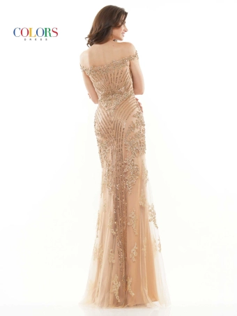 Colors Dress Style #J131 #14 Gold backface vertical thumbnail