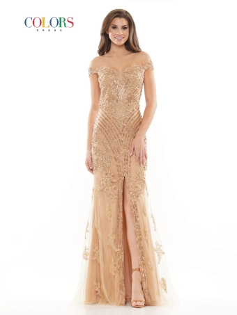 Colors Dress Style #J131 #3 Gold frontface vertical thumbnail