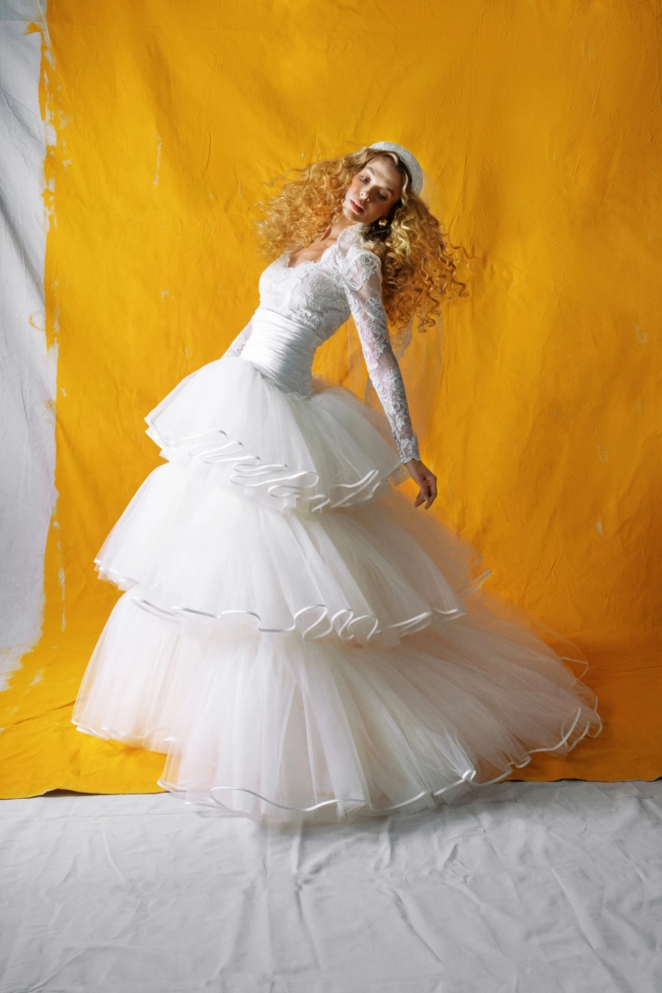 Yellow by Sahar Rosewood Bustier - Ninety Volume Skirt Image