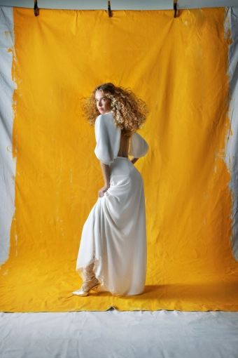 Yellow by Sahar Velvet Affair #1 default backface vertical thumbnail