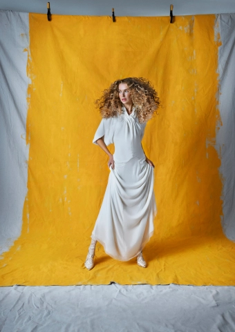 Yellow by Sahar Velvet Affair #0 default frontface vertical thumbnail