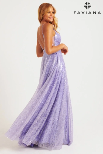 Faviana Prom Dresses Style #11203 #12 Lilac backface vertical thumbnail