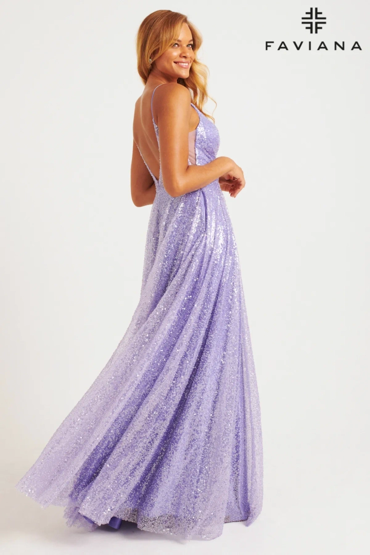 Faviana Style #11203 #13 Lilac backface vertical picture