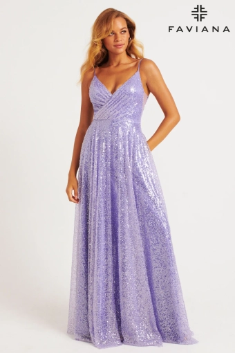 Faviana Prom Dresses Style #11203 #7 Lilac frontface vertical thumbnail